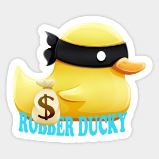 Robber Ducky Sticker